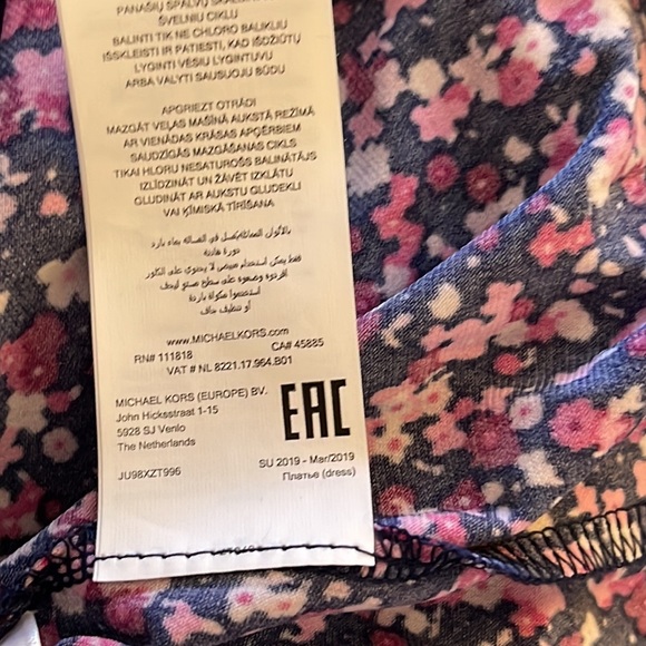 NWOT- Michael Kors Spring Floral Dress - Picture 9 of 9